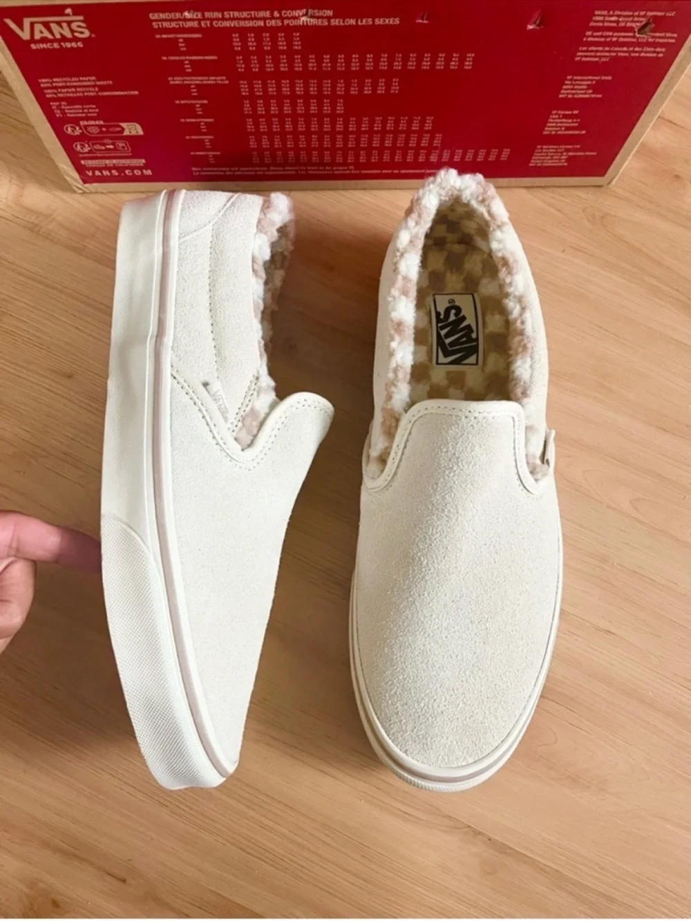 Vans Classic Slip-On Shoe Turtle Dove White Women 9.0 US Mens 7.5 US